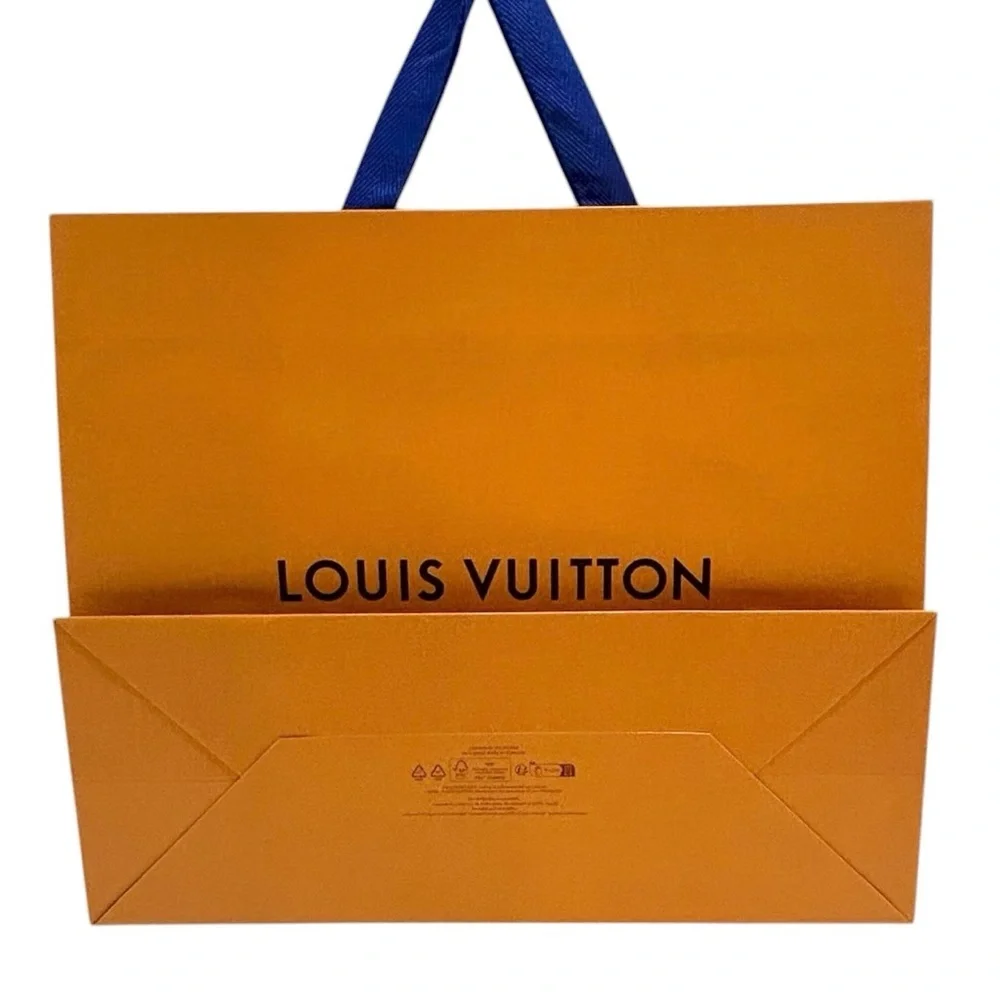 AUTHENTIC LOUIS VUITTON Gift bag Luxury Designer Presentation Orange Blue - Picture 3 of 10